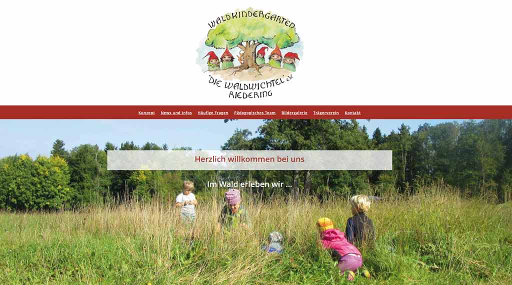 Homepage des Waldkindergarten Riedering